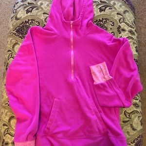 Old Navy hot pink fleece hoodie sweatshirt